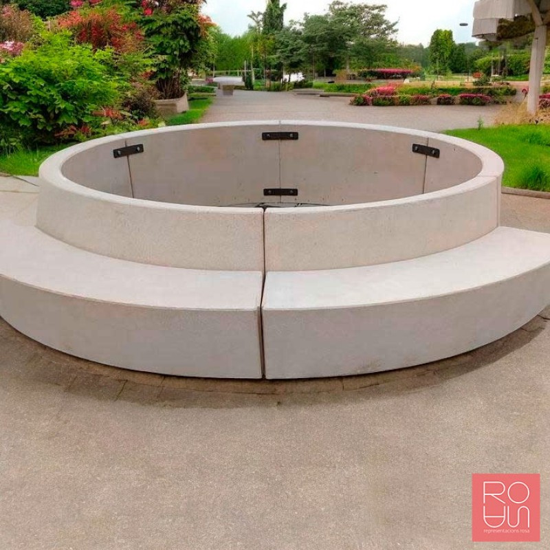 Banc-Jardinera Corba de Formigó Bruixes